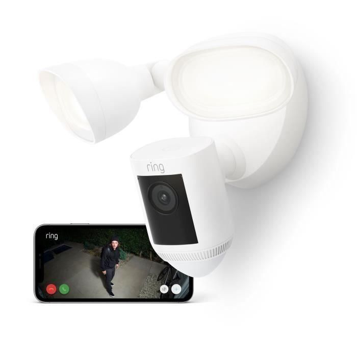 Cámara de vigilancia - RING - Spotlight Pro Plug-in - Blanca - UE Cámara de vigilancia - RING - Spotlight Pro Plug-in - Blanca - UE
