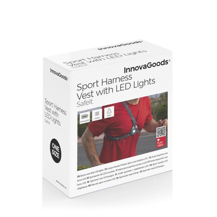 Arnés Deportivo con Luces LED Safelt InnovaGoods 1