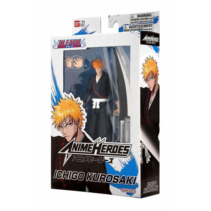 Bandai - Anime Heroes - Bleach - Figura Anime Heroes 17 cm - Kurosaki Ichigo - 36971 Multicolor 2