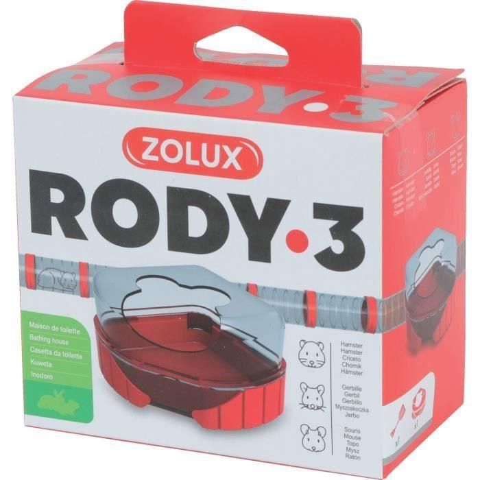 Arenero Rody3 - ZOLUX - Rodylounge - Para roedores pequeños - Granadina 1 Arenero Rody3 - ZOLUX - Rodylounge - Para roedores pequeños - Granadina 1