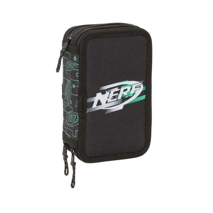 Plumier Escolar Safta Triple 37 Piezas Nerf Game 195x125x55 mm Plumier Escolar Safta Triple 37 Piezas Nerf Game 195x125x55 mm