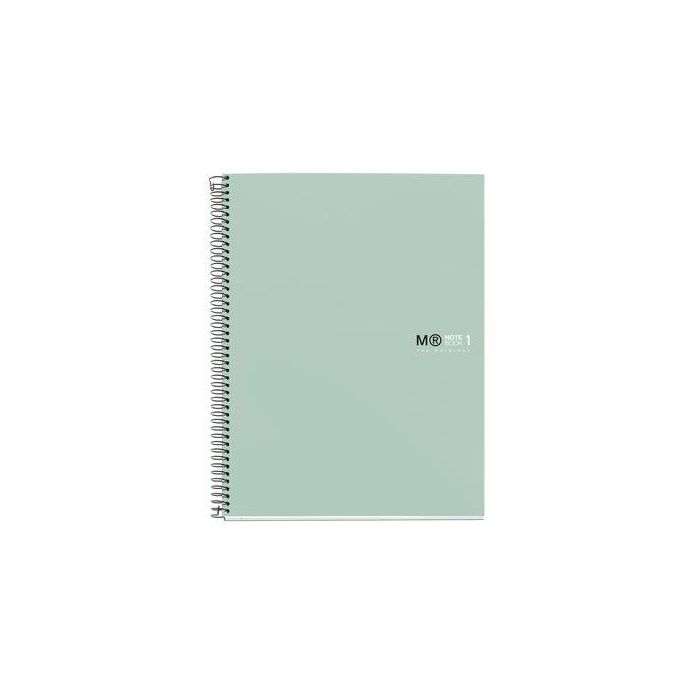 Bloc Miquelrius The Original Notebook 1 Micro.Tapa Extra A4 80H 90G Cuadric.5X5 Verde Aqua 5 unidades
