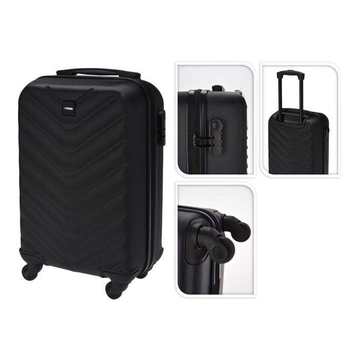 Maleta de cabina con ruedas negra 28l Maleta de cabina con ruedas negra 28l