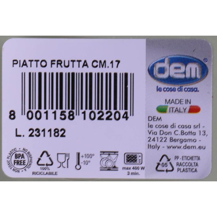 Plato Postre Inside 17 cm - Dem (36 Unidades) 1 Plato Postre Inside 17 cm - Dem (36 Unidades) 1