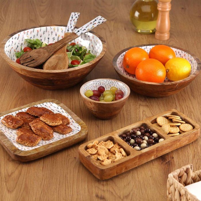Set de Utensilios para Cocina Versa Blume Madera de mango 6 x 1 x 30 cm 2 Set de Utensilios para Cocina Versa Blume Madera de mango 6 x 1 x 30 cm 2