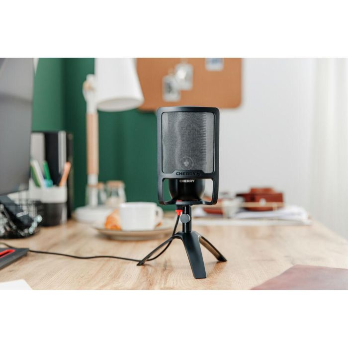 Micrófono Cherry UM POP FILTER Negro 5 Micrófono Cherry UM POP FILTER Negro 5