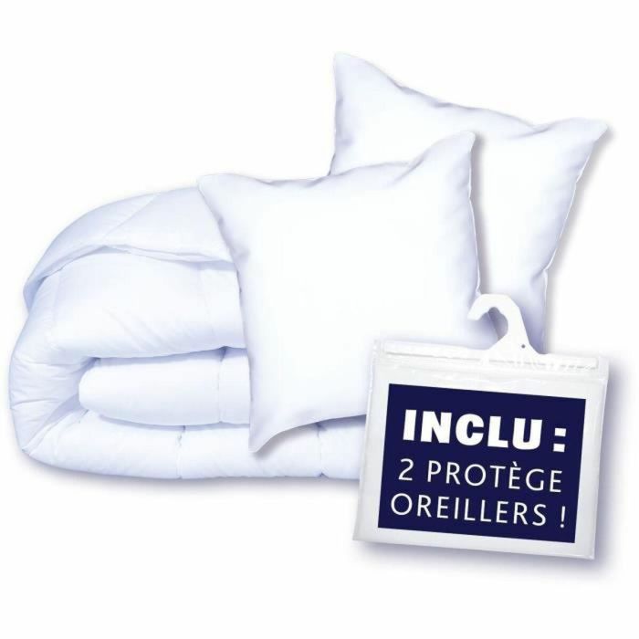 Paquete de protección: edredón 220x240 cm + funda de almohada + 1 protector de almohada - hecho en Francia 3 Paquete de protección: edredón 220x240 cm + funda de almohada + 1 protector de almohada - hecho en Francia 3