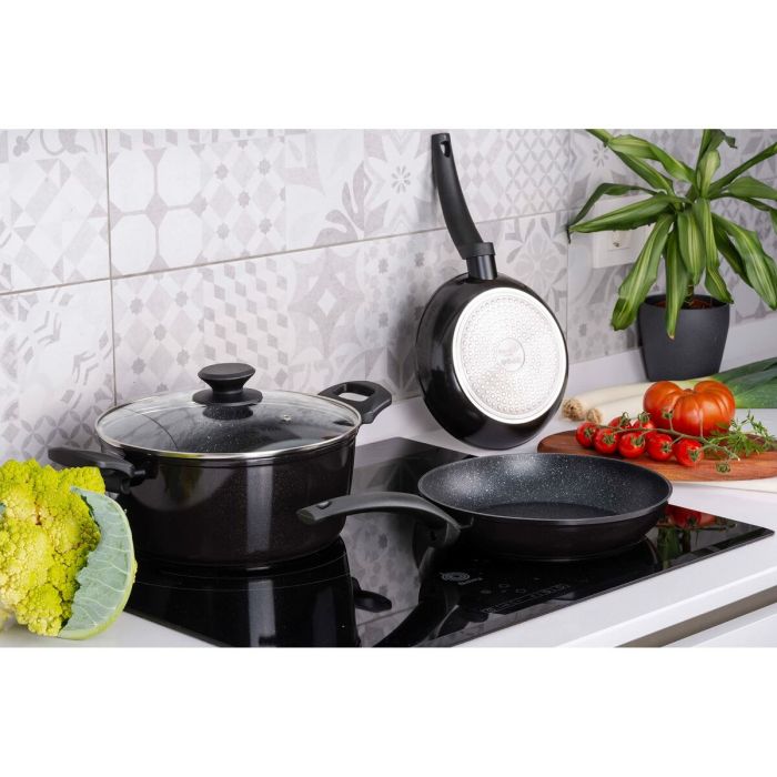 Olla con Tapa Fagor VIVANT 20 NEGRA Negro Aluminio 6 L 4 Olla con Tapa Fagor VIVANT 20 NEGRA Negro Aluminio 6 L 4