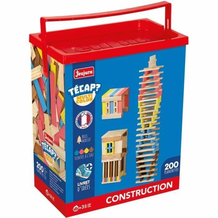 Jeujura Técap Multicolor - Juego de Equilibrio y Construcción - JEU3225280831206 - 200 Piezas 1