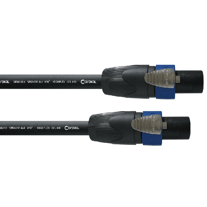 Cordial Cable Altavoz Speakon 4 Polos 4mm² - 10 Metros