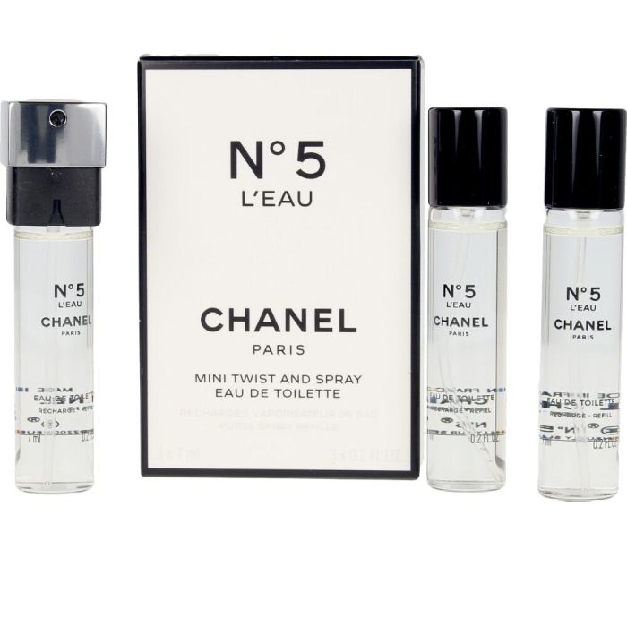 Chanel Nº5 L'EAU edt twist & spray refills 3x7 ml Eau de Toilette Mujer 1