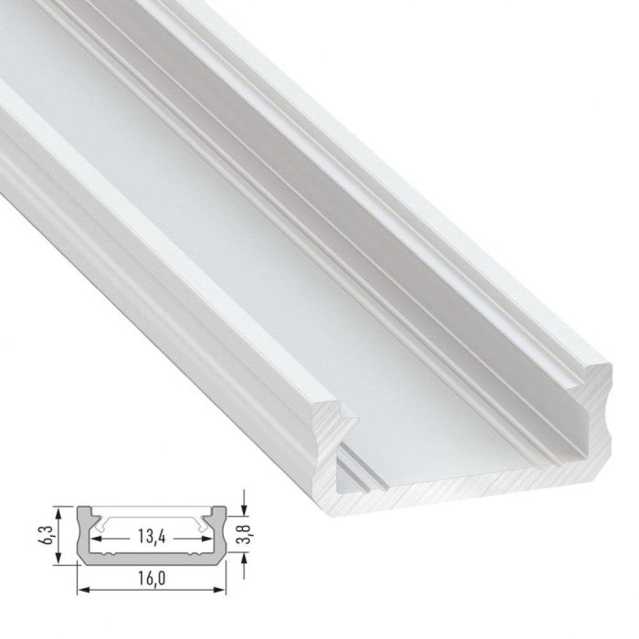 Perfíl Aluminio Tipo D 2,02M 1 Perfíl Aluminio Tipo D 2,02M 1