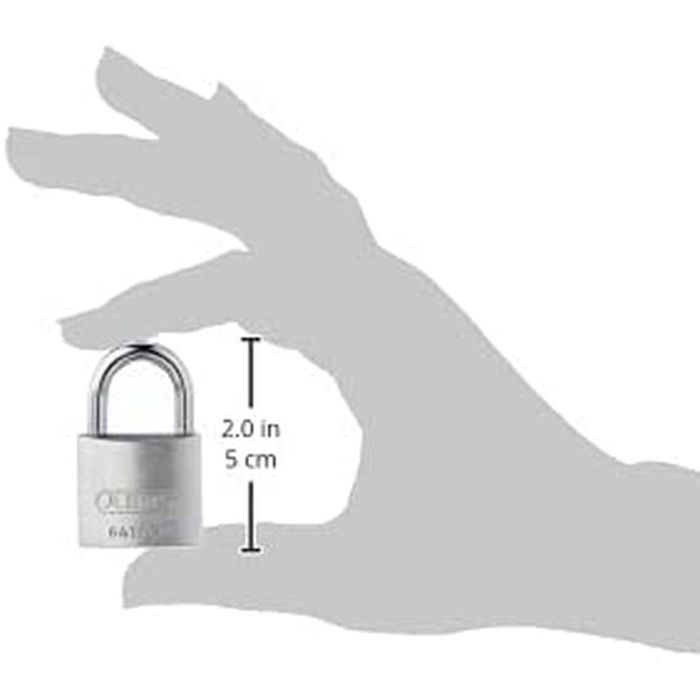 Abus ABU4003318561863 Candado 64TI/30 Titalium, Cuerpo de aluminio, Llave paracéntrica, Riesgo de robo medio 1