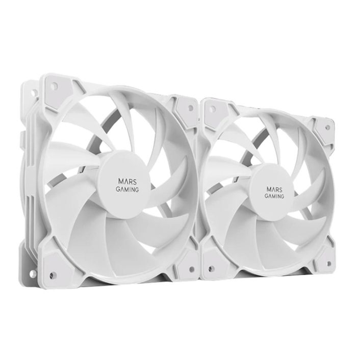 Mars Gaming MFPROX2W Ventilador de caja silencioso 120mm blanco, 12dB, 1200 RPM, 38 CFM, rodamientos hidráulicos, conexión 4-pin/3-pin Mars Gaming MFPROX2W Ventilador de caja silencioso 120mm blanco, 12dB, 1200 RPM, 38 CFM, rodamientos hidráulicos, conexión 4-pin/3-pin