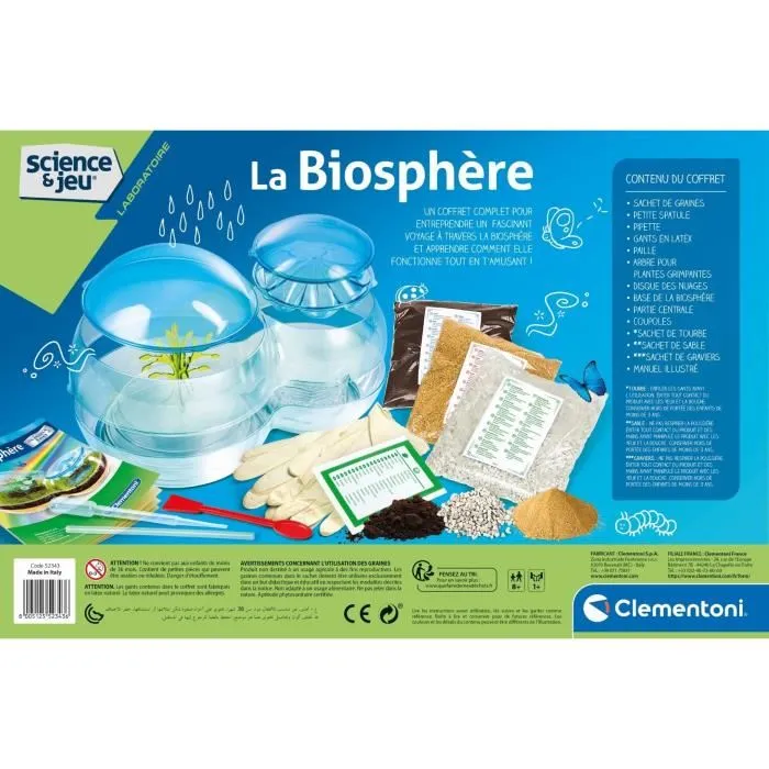 Clementoni The Biosphere Juego Científico Ciclo del Agua Construye y Aprende 3