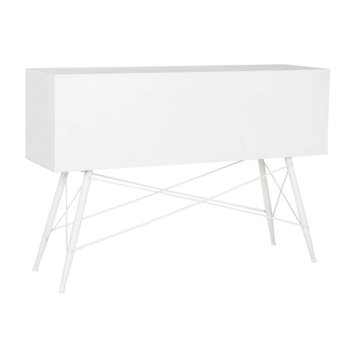 Consola DKD Home Decor Blanco Metal Cristal 120 x 35 x 80 cm 1 Consola DKD Home Decor Blanco Metal Cristal 120 x 35 x 80 cm 1