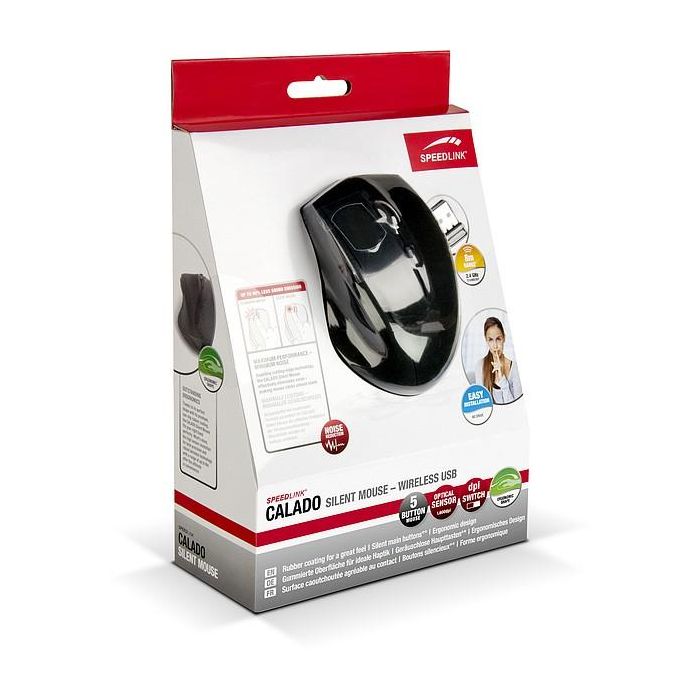 Speedlink Maus CALADO. kabellos. Leise. schwarz retail 3
