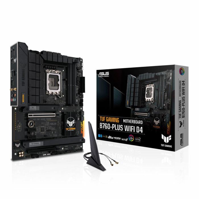 ASUS TUF Gaming B760-PLUS WiFi DDR4 LGA 1700 Placa Base para Intel Core, DDR4-SDRAM, WiFi 6, ATX