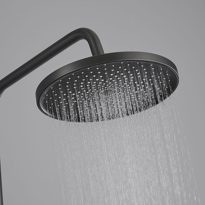 Columna de Ducha Fontastock Gris Acero Inoxidable ABS H 1/2" Grifo Monomando 3 Columna de Ducha Fontastock Gris Acero Inoxidable ABS H 1/2" Grifo Monomando 3