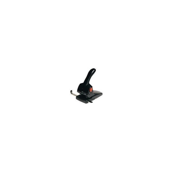 Rapid HDC65 Taladrador de Oficina Metálico/ABS Negro para 65 Hojas, Palanca Ergonómica y Guía Metálica Ajustable