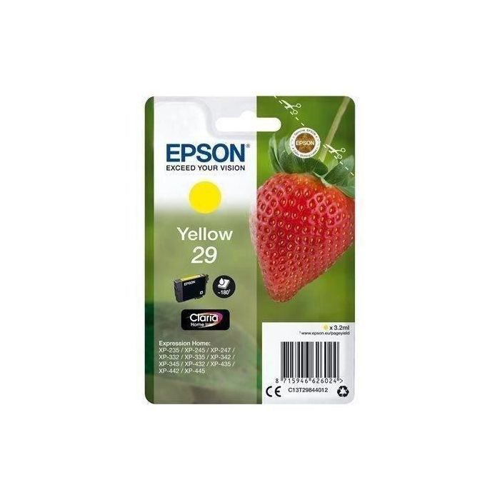EPSON Expression Home XP-235 Cartucho Amarillo nº29 0 EPSON Expression Home XP-235 Cartucho Amarillo nº29 0