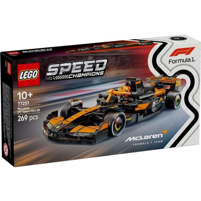 Juego de construccion coche de carreras mclaren formula 1 team mcl38 lego speed champions 4 Juego de construccion coche de carreras mclaren formula 1 team mcl38 lego speed champions 4