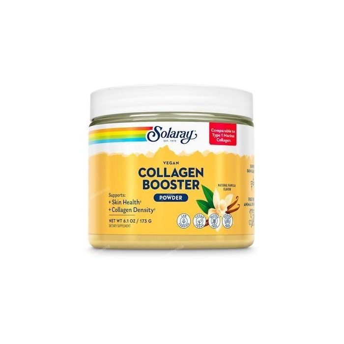 SOLARAY Collagen Booster 173 Gr Vegano con Vitamina C para Formación de Colágeno y Mantenimiento de Piel