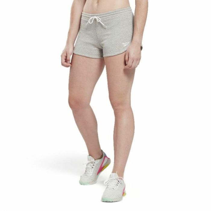 Pantalón Corto Deportivo Reebok Identity French Terry Short Gris 3