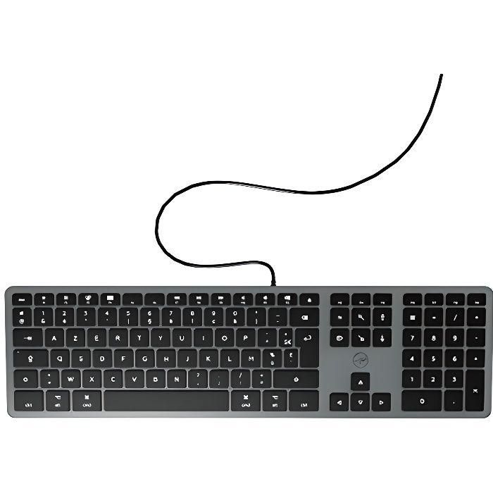 MOBILITY LAB Teclado DesignTouch con cable para MAC Space Grey MOBILITY LAB Teclado DesignTouch con cable para MAC Space Grey