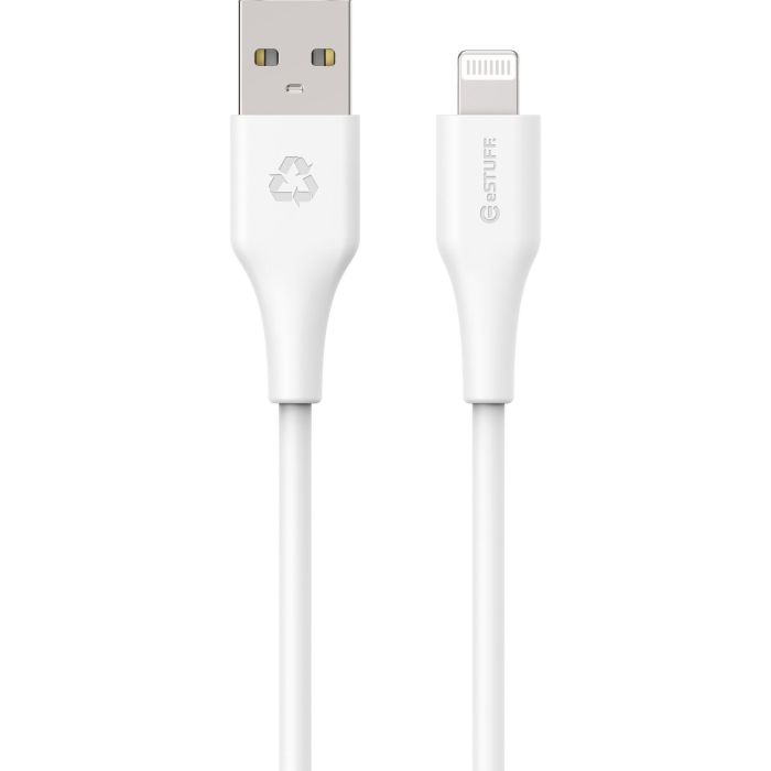 eSTUFF Cable Lightning INFINITE Super Suave 2m - 100% Plástico Reciclado, Libre de PVC, Certificado MFI 1 eSTUFF Cable Lightning INFINITE Super Suave 2m - 100% Plástico Reciclado, Libre de PVC, Certificado MFI 1