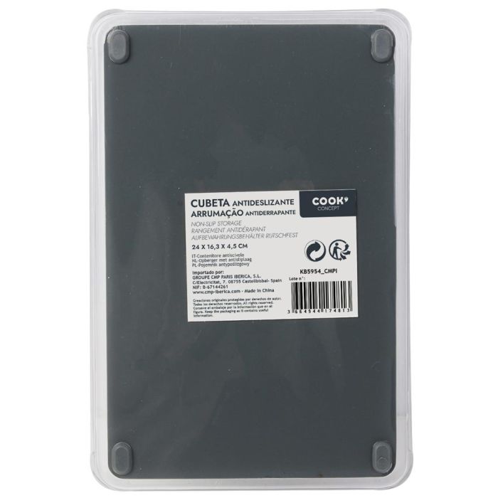 Cook Concept Cubeta Antideslizante 24x16,3 cm Organizadora 1