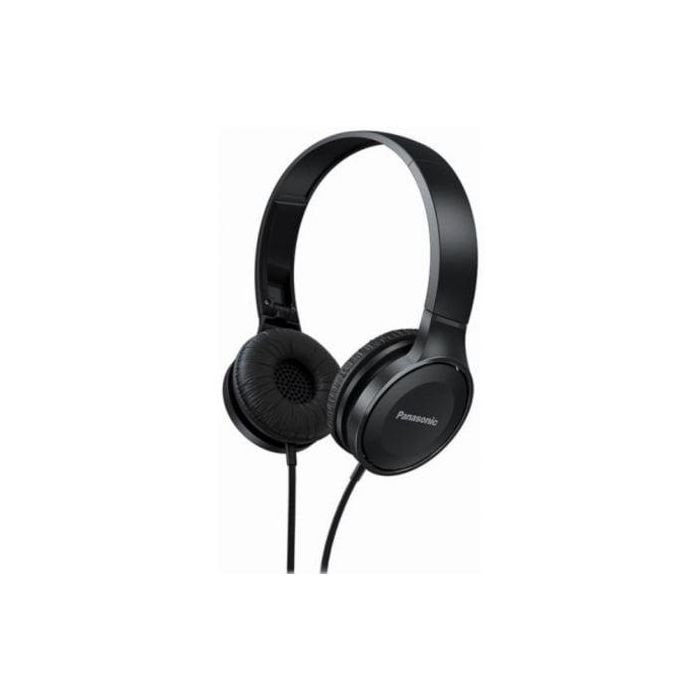 Panasonic RP-HF100ME-K Auriculares Estéreo Plegables con Micrófono, Jack 3.5mm, Sonido Potente 30mm, Negros Panasonic RP-HF100ME-K Auriculares Estéreo Plegables con Micrófono, Jack 3.5mm, Sonido Potente 30mm, Negros