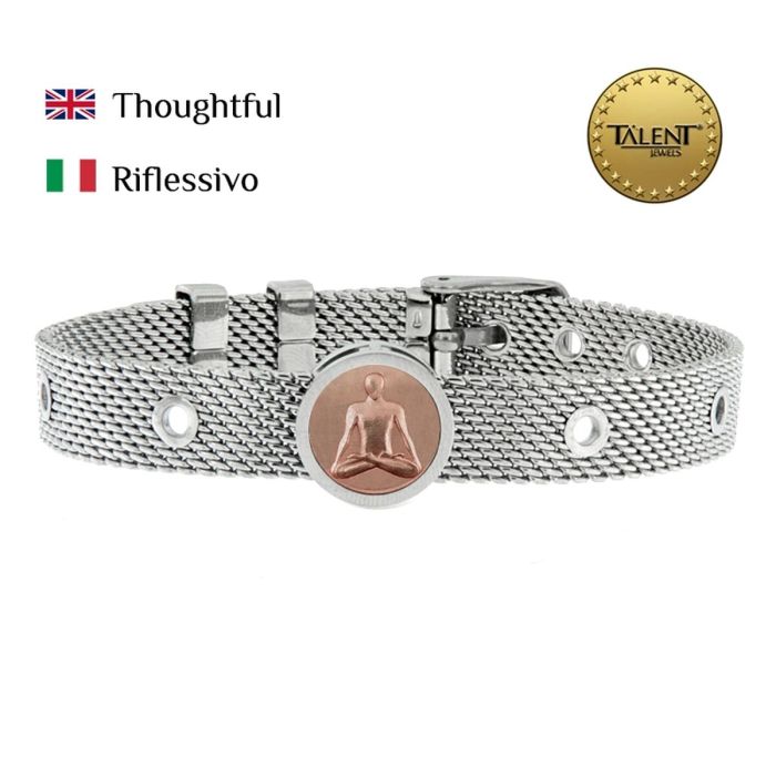Pulsera Unisex Thoughtful Talent Jewels TJA-5-10-02-1-235 Plateado 1 Pulsera Unisex Thoughtful Talent Jewels TJA-5-10-02-1-235 Plateado 1