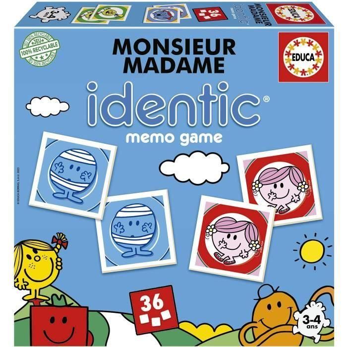 Monsieur Madame - Identic - Memory Game Monsieur Madame - Identic - Memory Game