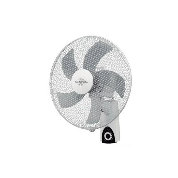 Orbegozo WF 5040 Ventilador de Pared 45W, 5 Aspas 40cm, 3 Velocidades, Mando a Distancia, Silencioso