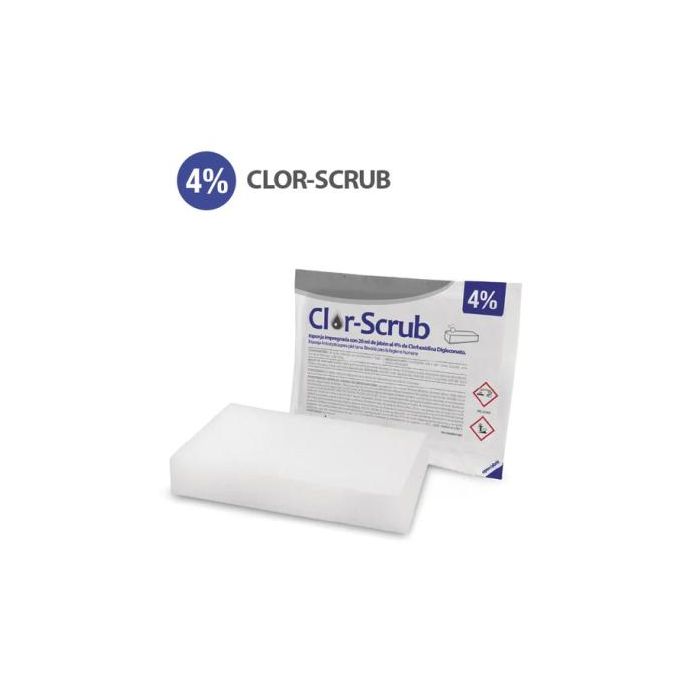 Clor Scrub Cepillos Clorhexidina Jabonosa 4% para Higiene y Limpieza Profunda - 1 Unidad