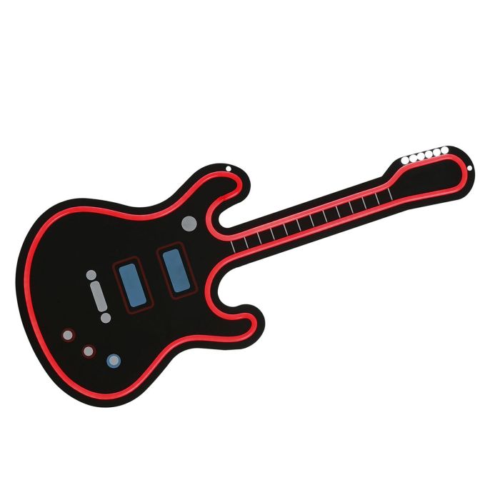 Decoracion Luminosa Urban DKD Home Decor Negro Rojo 1.5 x 63 x 28 cm (2 Unidades)