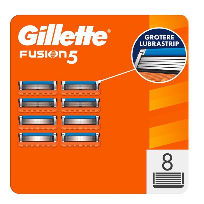 Gillette Fusion 5 cuchillas recambio cabezal pack 8un Gillette Fusion 5 cuchillas recambio cabezal pack 8un
