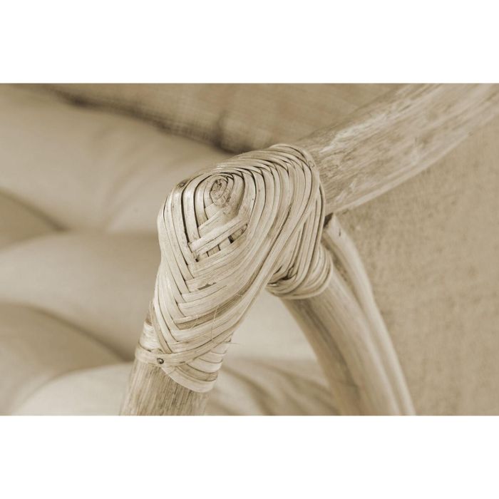 Sillón de jardín DKD Home Decor Blanco Marrón 66 x 50 x 90 cm 63 x 66 x 88 cm 65 x 63 x 90 cm 2