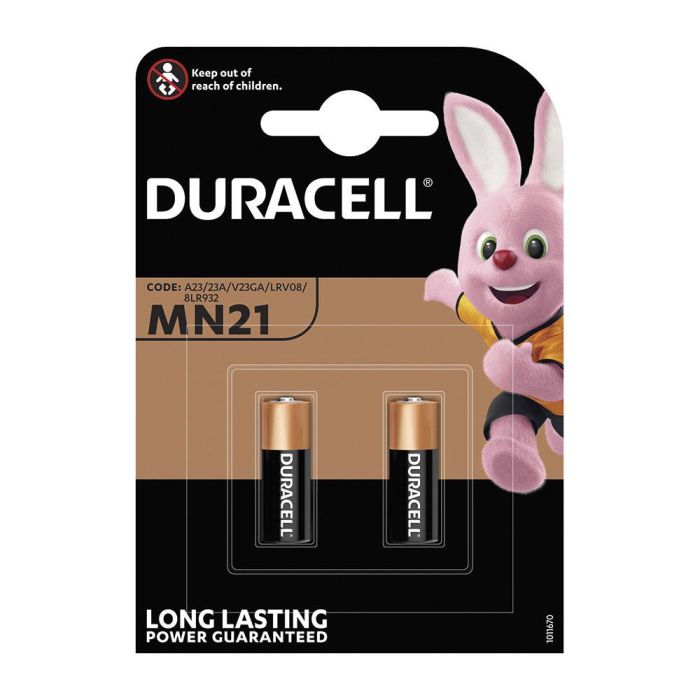 Duracell Pila Alcalina MN21 12V (23A) Security Blister 2 Unidades para Mandos