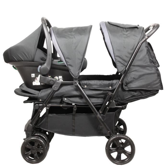 Cochecito Doble BAMBISOL - Totalmente equipado - Protector de lluvia incluido - Fácil plegado 3 Cochecito Doble BAMBISOL - Totalmente equipado - Protector de lluvia incluido - Fácil plegado 3