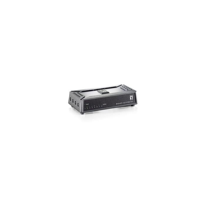 LevelOne FSW-0808TX Switch Fast Ethernet de 8 Puertos No Administrado, 10/100 Mbps, Full Duplex, Gris