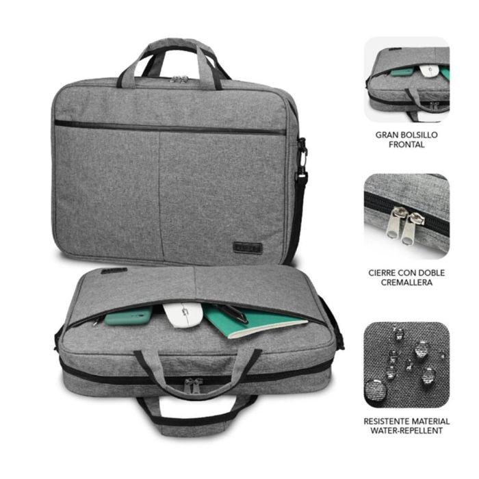 SUBBLIM Maletin Elite Laptop Bag 15,6" Grey 1