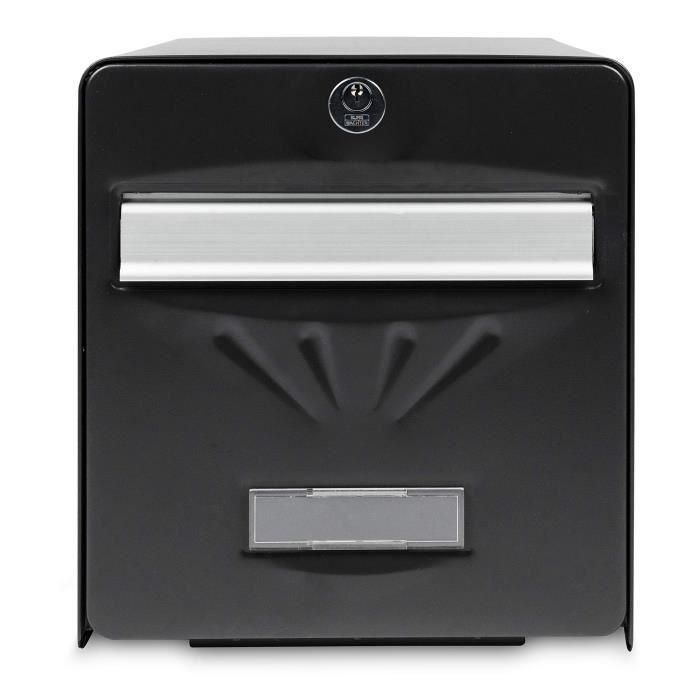 Burg Wachter Buzón de Correo Negro de Acero Galvanizado, con Puerta Trasera de Vidrio y Bisagras Inoxidables. Resistente a Corrosión y Abrasión. 2 Burg Wachter Buzón de Correo Negro de Acero Galvanizado, con Puerta Trasera de Vidrio y Bisagras Inoxidables. Resistente a Corrosión y Abrasión. 2