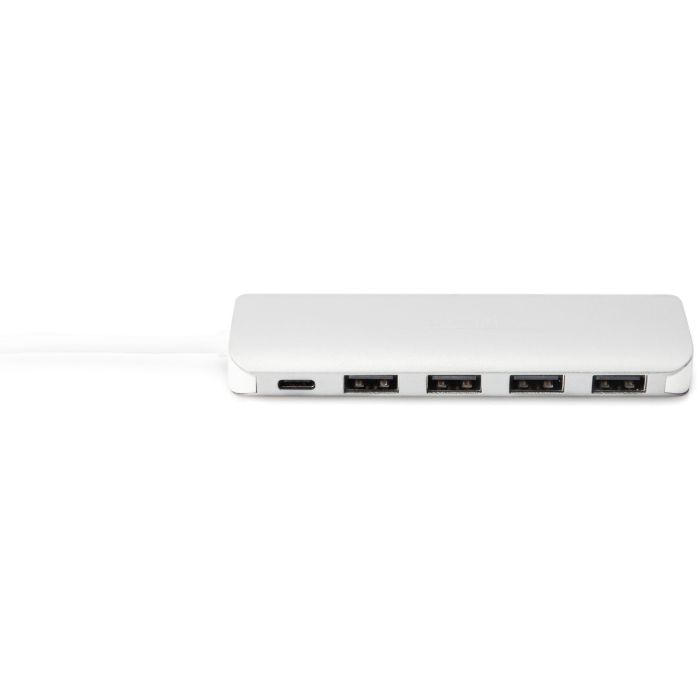 DIGITUS USB-C-Hub 4-Port 3.0->4xA3.0 1xC-PD intgr.Kabel wei 7