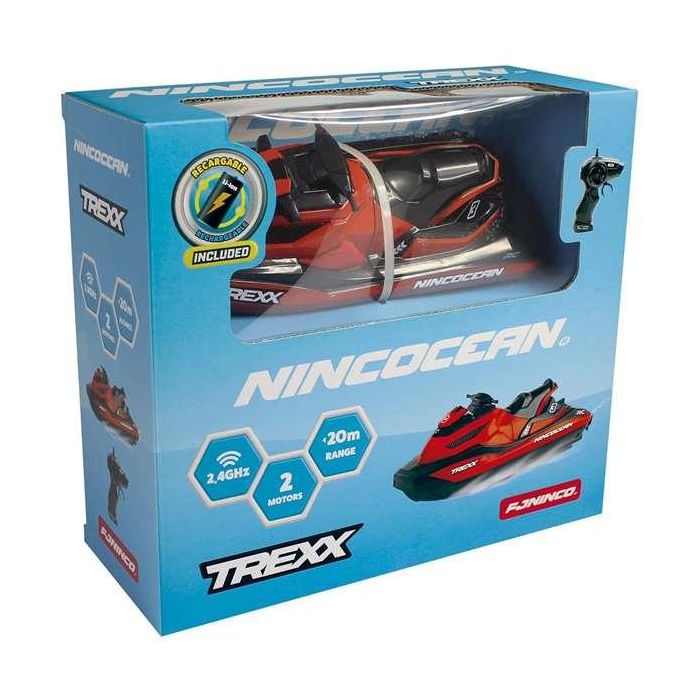 Moto de agua radio control trexx con 2 motores, emisora 2,4ghz y batería de 3,7v 24,5x22x9 cm 6 Moto de agua radio control trexx con 2 motores, emisora 2,4ghz y batería de 3,7v 24,5x22x9 cm 6