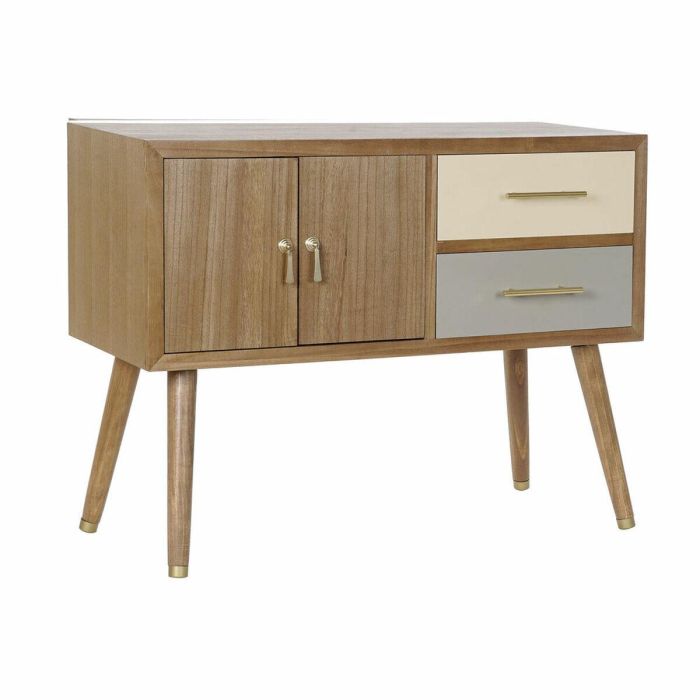 Mueble de TV DKD Home Decor Gris Crema Metal Madera de Paulonia (90 x 34 x 66.5 cm) Mueble de TV DKD Home Decor Gris Crema Metal Madera de Paulonia (90 x 34 x 66.5 cm)
