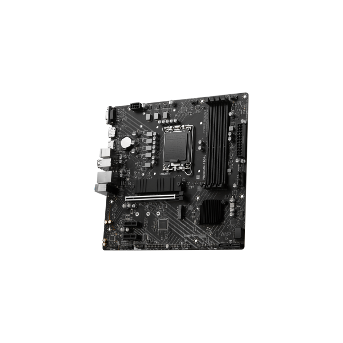 Placa MSI Pro B760M-P,Intel,1700,B760,4Ddr5,192Gb,Vga+Hdmi+Dp,4Sata+2M.2,4Usb3.2,Gblan,Matx 2