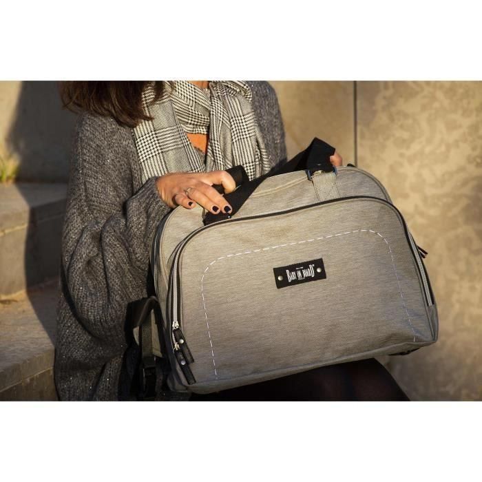 BABY ON BOARD Bolso cambiador SIMPLY Sushi - gris / negro 2 BABY ON BOARD Bolso cambiador SIMPLY Sushi - gris / negro 2