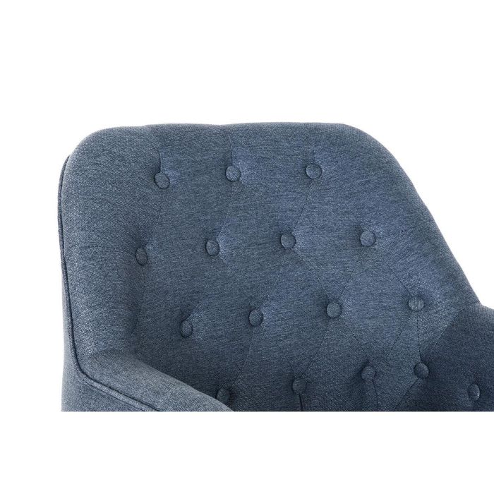 Sillon Scandi DKD Home Decor Azul Negro 73 x 79.5 x 65 cm 1